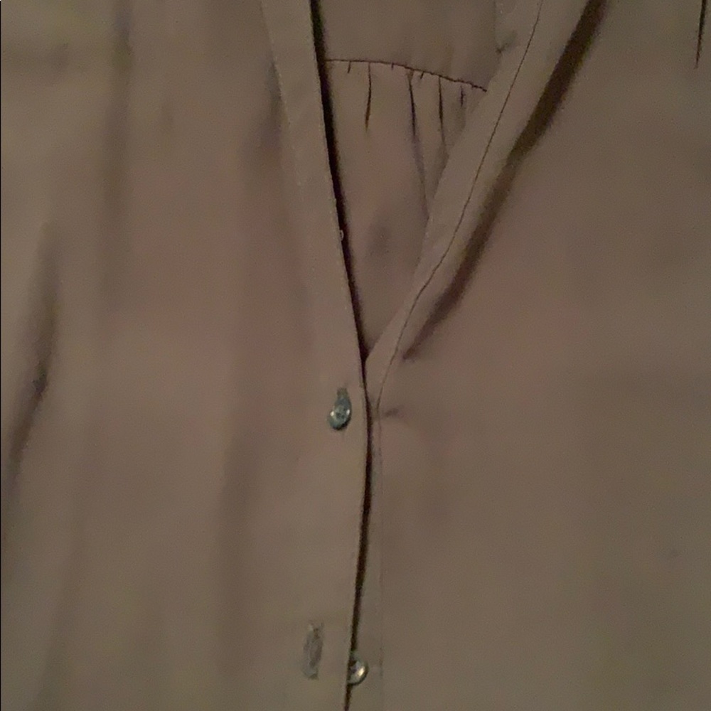 Alice Collection, OLIVE GREEN, Button down blouse - Picture 3 of 4